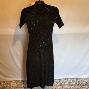 Elegant Black Sparkle Dress